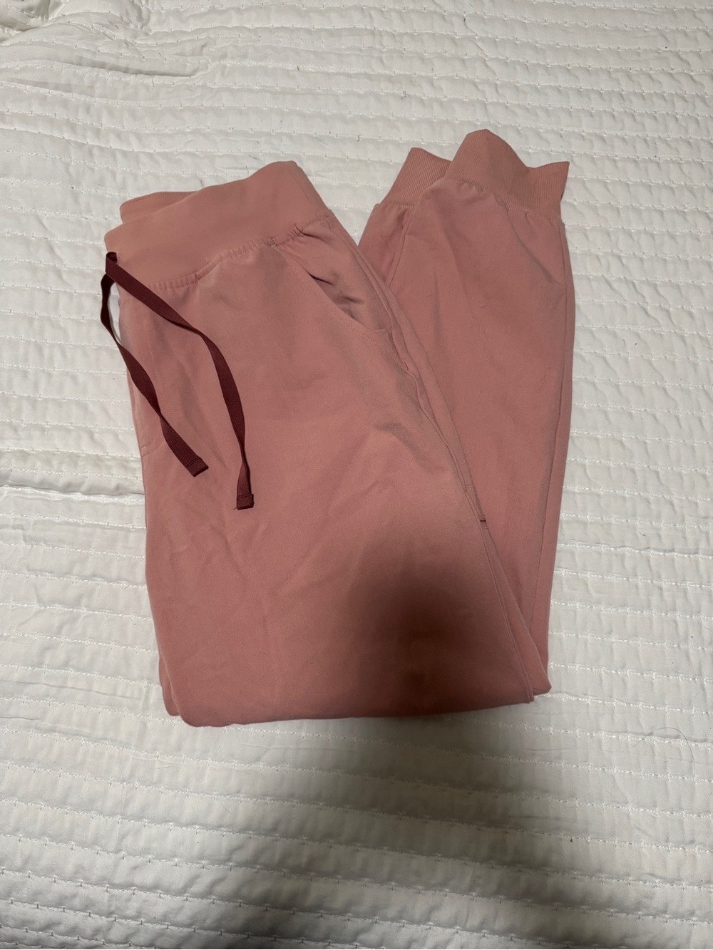Figs pink sand hw Zamora joggers